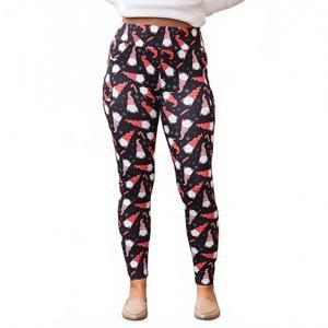 NEW JULIA ROSE holiday gnome leggings in multi